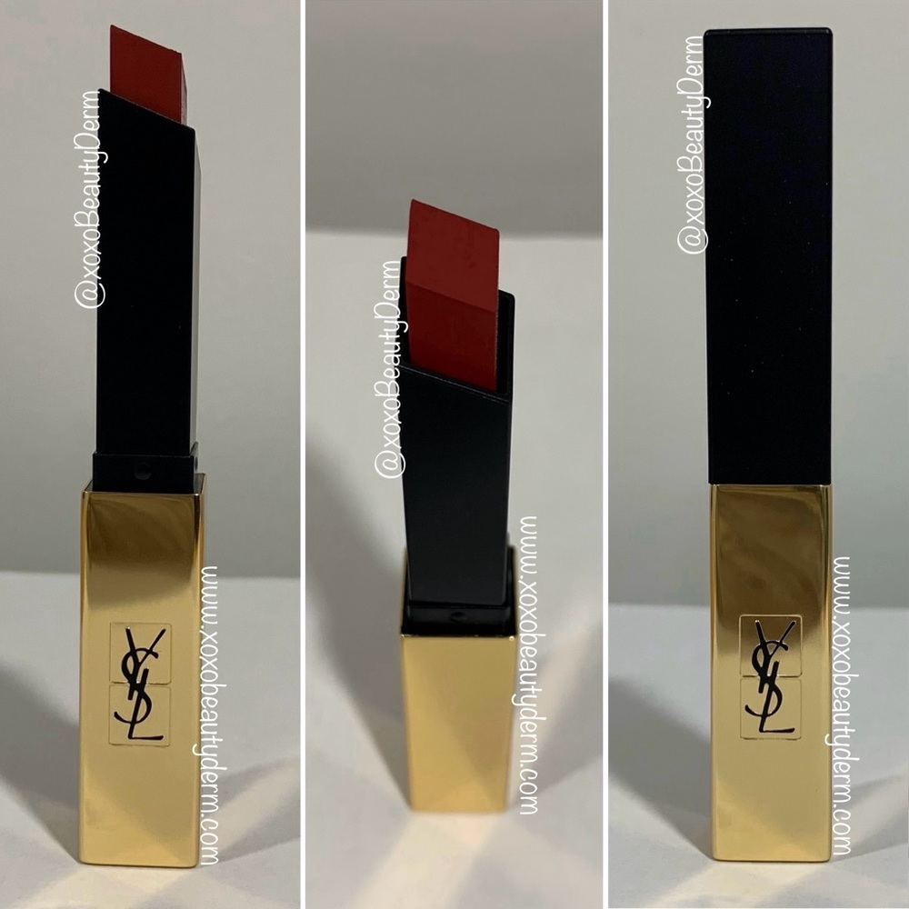YSL Rouge Pur Couture The Slim Leather-Matte Lipstick #27 - Conflicting Crimson